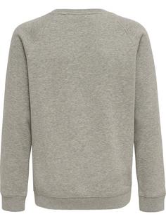 Rückansicht von hummel hmlRED CLASSIC SWEATSHIRT KIDS Funktionssweatshirt Kinder GREY MELANGE