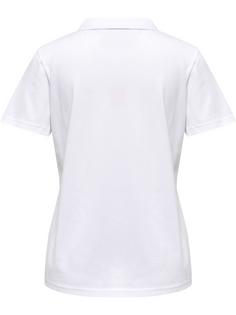 Rückansicht von hummel hmlRED STRETCH POLO WOMAN Funktionsshirt Damen WHITE