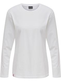 hummel hmlRED BASIC T-SHIRT L/S WOMAN Funktionsshirt Damen WHITE