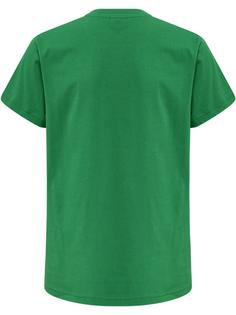 Rückansicht von hummel hmlRED BASIC T-SHIRT S/S KIDS Funktionsshirt Kinder JOLLY GREEN