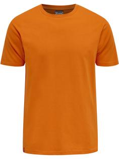 hummel hmlRED BASIC T-SHIRT S/S Funktionsshirt Herren ORANGE TIGER