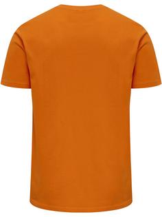 Rückansicht von hummel hmlRED BASIC T-SHIRT S/S Funktionsshirt Herren ORANGE TIGER