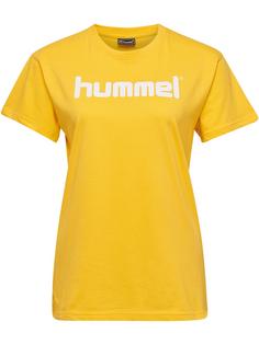 hummel HMLGO COTTON LOGO T-SHIRT WOMAN S/S Funktionsshirt Damen SPORTS YELLOW