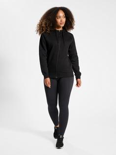 Rückansicht von hummel hmlRED CLASSIC ZIP HOODIE WOMAN Hoodie Damen BLACK