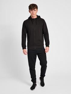 Rückansicht von hummel hmlRED HEAVY ZIP HOODIE Hoodie Herren BLACK