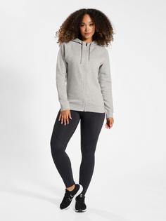 Rückansicht von hummel hmlRED CLASSIC ZIP HOODIE WOMAN Hoodie Damen GREY MELANGE