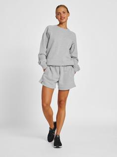 Rückansicht von hummel hmlRED CLASSIC SWEATSHIRT WOMAN Funktionssweatshirt Damen GREY MELANGE