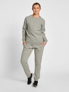 Rückansicht von hummel hmlRED BASIC SWEAT PANTS WOMAN Trainingshose Damen GREY MELANGE