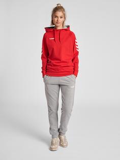 Rückansicht von hummel HMLGO COTTON HOODIE WOMAN Hoodie Damen TRUE RED