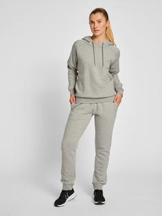 Rückansicht von hummel hmlRED CLASSIC HOODIE WOMAN Hoodie Damen GREY MELANGE