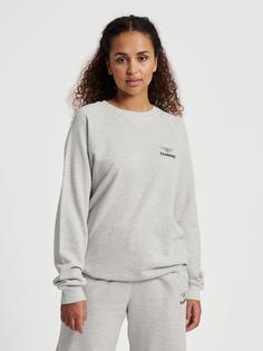 Rückansicht von hummel hmlHIVE LUCAS SWEATSHIRT Sweatshirt GREY MELANGE