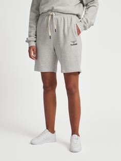 Rückansicht von hummel hmlHIVE LUCAS SWEATSHORTS Shorts GREY MELANGE