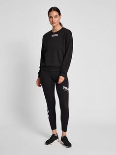 Rückansicht von hummel hmlTE ELEMENT SWEATSHIRT Funktionssweatshirt Damen BLACK