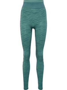 hummel hmlMT SAGA SEAMLESS MW TIGHTS Tights Damen NORTH ATLANTIC/BLUE SURF MELAN