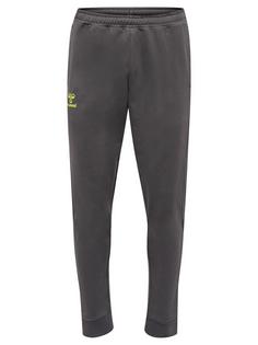 hummel hmlOFFGRID COTTON PANTS Trainingshose Herren FORGED IRON/DARK CITRON