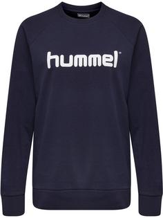 hummel HMLGO COTTON LOGO SWEATSHIRT WOMAN Funktionssweatshirt Damen MARINE