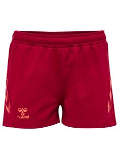 hummel hmlOFFGRID COTTON SHORTS WO Funktionsshorts Damen RHUBARB/NASTURTIUM