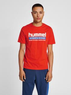 Rückansicht von hummel hmlLGC CARSON T-SHIRT T-Shirt ORANGE.COM
