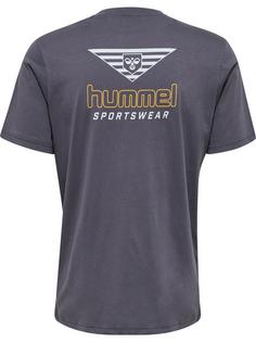 Rückansicht von hummel hmlLGC DAVID T-SHIRT T-Shirt BLACKENED PEARL