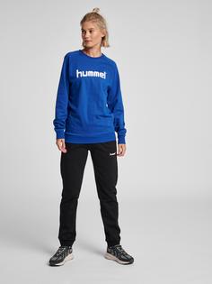 Rückansicht von hummel HMLGO COTTON LOGO SWEATSHIRT WOMAN Funktionssweatshirt Damen TRUE BLUE