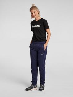 Rückansicht von hummel HMLGO COTTON PANTS WOMAN Trainingshose Damen MARINE