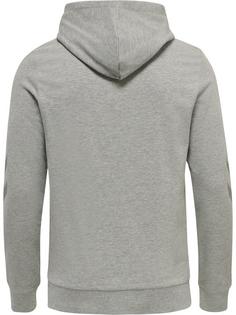 Rückansicht von hummel hmlLEGACY LOGO HOODIE PLUS Hoodie Herren GREY MELANGE