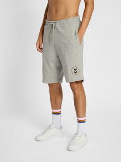 Rückansicht von hummel hmlEVERYTHING NOTHING SWEAT SHORTS Shorts GREY MELANGE