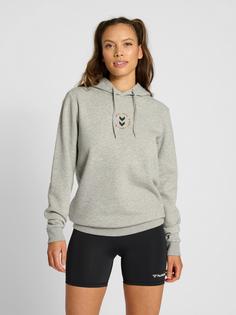 Rückansicht von hummel hmlEVERYTHING NOTHING HOODIE Hoodie GREY MELANGE