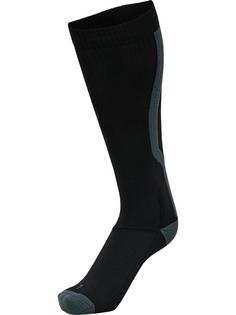 Rückansicht von Newline CORE COMPRESSION SOCK Laufsocken BLACK