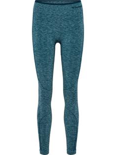 hummel hmlMT UNA SEAMLESS MID WAIST TIGHTS Tights Damen DEEP TEAL MELANGE