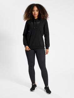 Rückansicht von hummel hmlBOOSTER WOMAN HOODIE Hoodie Damen BLACK