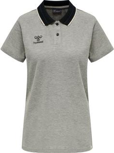 hummel hmlMOVE POLO WOMAN Funktionsshirt Damen GREY MELANGE