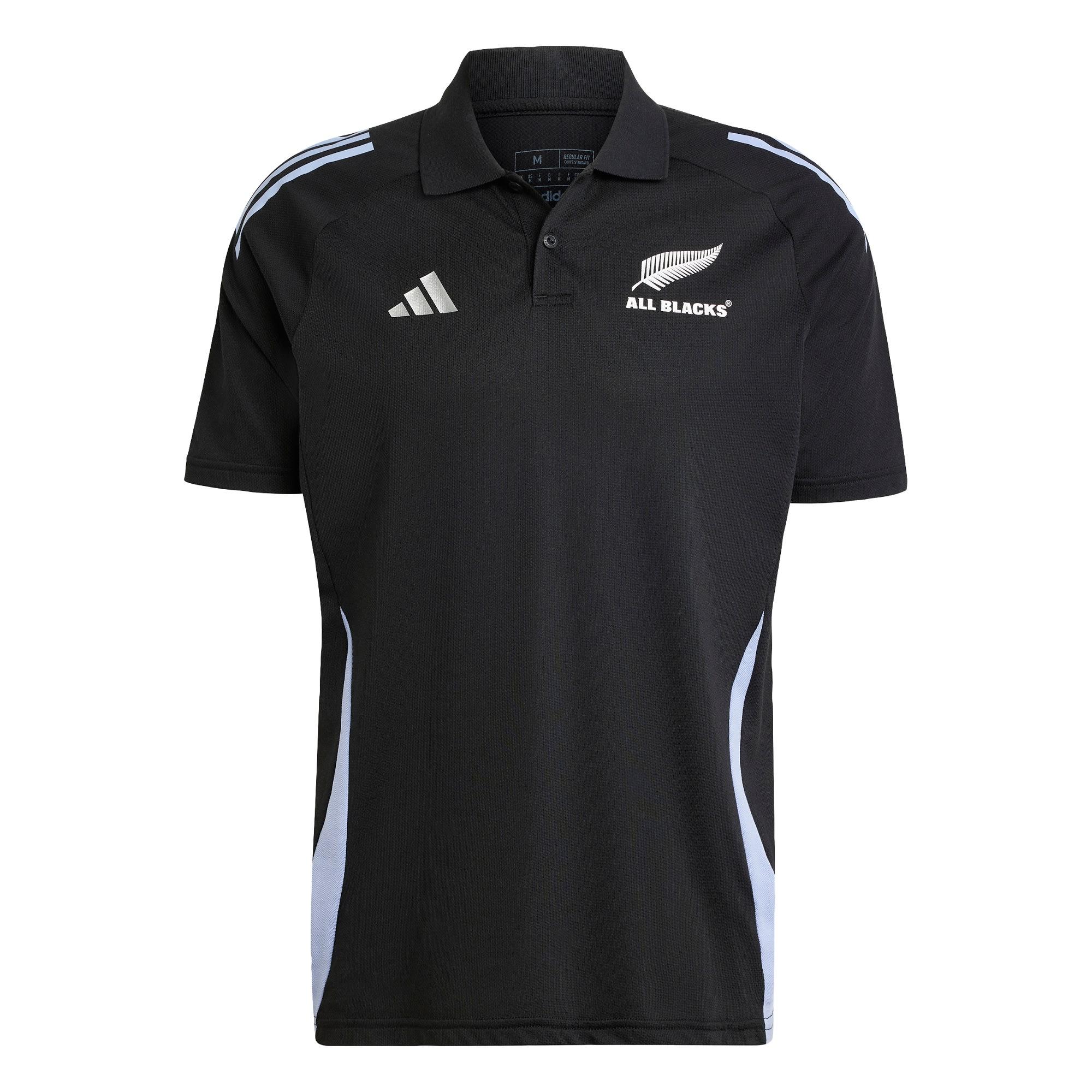 Adidas All Blacks Rugby Short Sleeve Poloshirt T Shirt Herren All Black Blue Spark im Online Shop von SportScheck kaufen