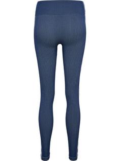 Rückansicht von hummel hmlMT BLAZE SEAMLESS MW TIGHTS Tights Damen INSIGNIA BLUE