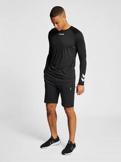 Rückansicht von hummel hmlMT INTERVAL SHORTS Funktionsshorts Herren BLACK