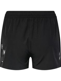 Rückansicht von hummel hmlCOURT WOVEN SHORTS WOMAN Funktionsshorts Damen BLACK