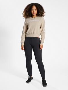 Rückansicht von hummel hmlLEGACY WOMAN SWEATSHIRT Sweatshirt Damen PUMICE STONE