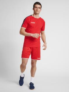 Rückansicht von hummel hmlAUTHENTIC TRAINING TEE Funktionsshirt Herren TRUE RED
