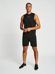 Rückansicht von hummel hmlTE FLEX TANKTOP Funktionsshirt Herren BLACK