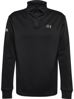 hummel hmlCOURT HALF ZIP L/S Funktionssweatshirt Herren BLACK