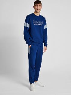 Rückansicht von hummel hmlLGC BRYCE SWEATPANTS Hose Herren ESTATE BLUE