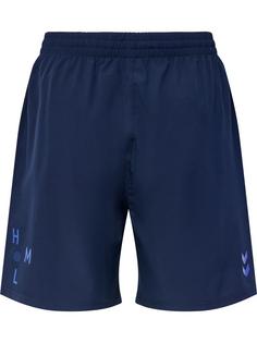 Rückansicht von hummel hmlCOURT WOVEN SHORTS Funktionsshorts Herren MARINE