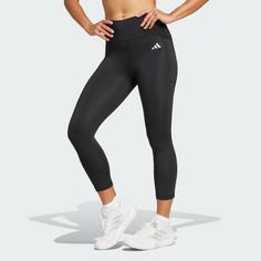 Rückansicht von adidas Optime Essentials Stash 3/4-Leggings Tights Damen Black