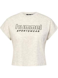 hummel hmlLGC JUNE CROPPED T-SHIRT T-Shirt Damen TOFU MELANGE