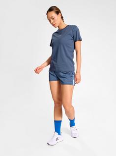 Rückansicht von hummel hmlACTIVE BEE CO TEE S/S WOMAN Funktionsshirt Damen VINTAGE INDIGO