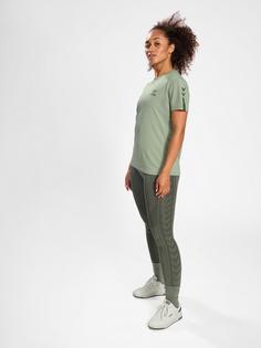 Rückansicht von hummel hmlACTIVE PL JERSEY S/S WOMAN Funktionsshirt Damen DESERT SAGE