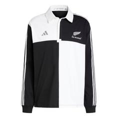 adidas All Blacks Rugby Culture Trikot Pololangarmshirt Herren All Black / White