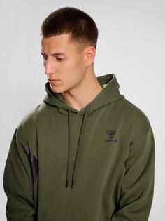 Rückansicht von hummel hmlACTIVE CO HOODIE Hoodie Herren OLIVE NIGHT