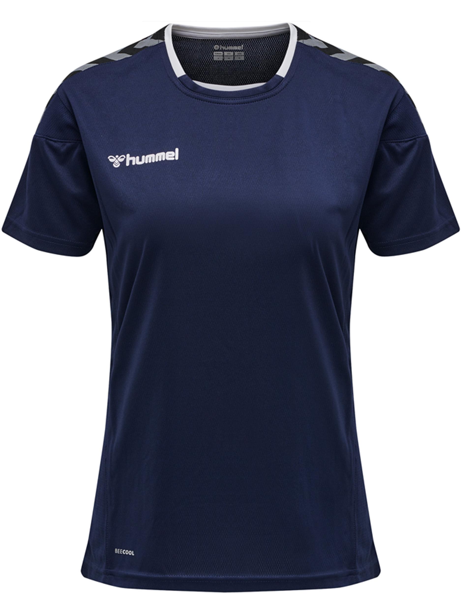 T-shirt Femme Hummel Hmlongrid - Polyester, Manches Imprimées, Logo Chevrons