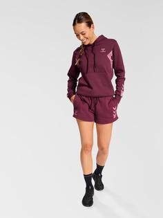 Rückansicht von hummel hmlACTIVE CO SHORTS WOMAN Funktionsshorts Damen BURGUNDY